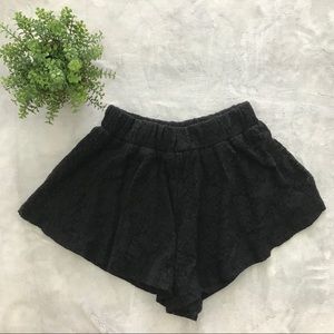 Brandy Melville Black Lace Flouncy Shorts